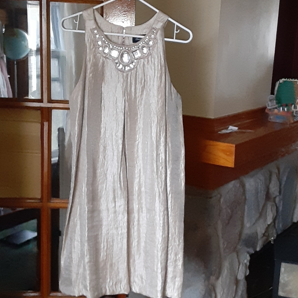 Tope shimmery dress with jewels